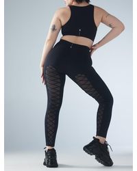 Savage X - Lace Up High-waist Leggings - Lyst