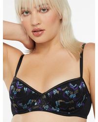 Savage X - Butterfly Wings Lace & Mesh Balconette Bra - Lyst