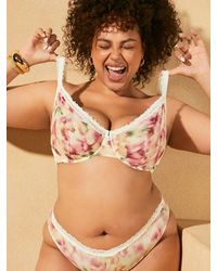 Savage X - Bare Flower Unlined Low-cut Balconette - Lyst