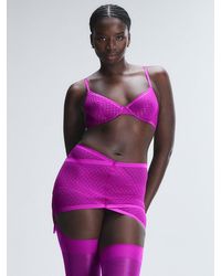 Savage X - Show N' Tell Mesh Suspender Skirt - Lyst