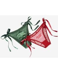 Savage X - Flirty & Wordy Holiday 2-piece Bikini Set - Lyst