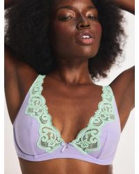 Savage X - Swirly Girly Unlined Plunge Bra - Lyst