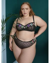 Savage X - Free Spirit Floral Embroidery Unlined Balconette Bra - Lyst