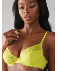 Savage X - Cotton Essentials Lace-trim Unlined Bra - Lyst