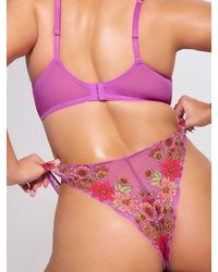 Savage X - Mod Poppy Unlined Lace Balconette Bra - Lyst
