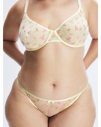 Savage X - Puff Flowers String Bikini Knickers - Lyst