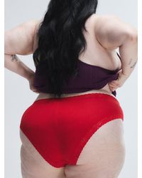 Savage X - Cotton Essentials Classic Lace-trim Cheeky Knickers - Lyst