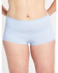 Savage X - Cotton Essentials Lace-trim Boy Short Knickers - Lyst