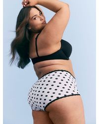 Savage X - Cotton Essentials Lace-trim Boy Short Knickers - Lyst