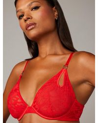 Savage X - Link Up Lace Unlined Plunge Bra - Lyst