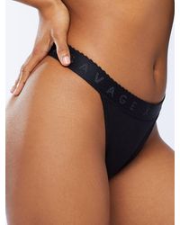 Savage X - Cotton Jersey High Leg Thong - Lyst