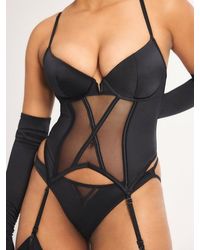 Savage X - Satin Vixen Underwire Corset - Lyst