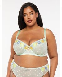 Savage X - Free Spirit Floral Embroidered Unlined Balconette Bra - Lyst