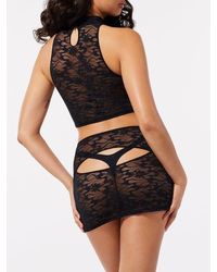 Savage X - Link Up Lace Keyhole Skirt - Lyst