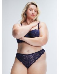 Savage X - Romantic Corded Lace Brazilian Knickers - Lyst