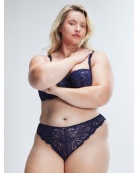 Savage X - Romantic Corded Lace Brazilian Knickers - Lyst