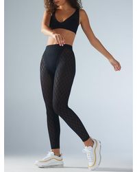 Savage X - Peak Performance High-waist X Mesh Leggings - Lyst
