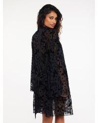 Savage X - Devoré Dreams Velvet Short Dressing Gown - Lyst