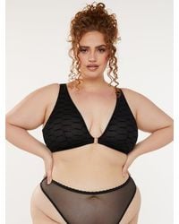 Savage X - Flocked Logo Bralette - Lyst