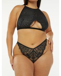 Savage X - Alien Animal High-neck Lace Bralette - Lyst