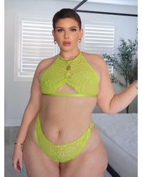 Savage X - Alien Animal High-neck Lace Bralette - Lyst