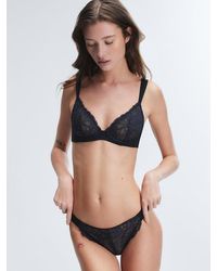 Savage X - Bold Lace Unlined Plunge Bra - Lyst