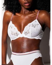 Savage X - Serving Courtside Unlined Lace Plunge Bra - Lyst