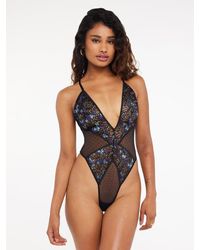 Savage X - Butterfly Wings Lace & Mesh Teddy - Lyst