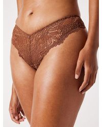 Savage X - Romantic Corded Lace Thong Panty - Lyst