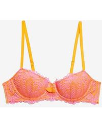 Savage X - Stranded In Lace Crochet Balconette Bra - Lyst