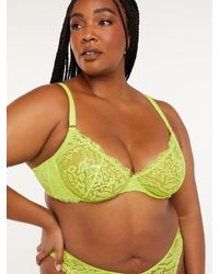 Savage X - Alien Animal Unlined Lace Plunge Bra - Lyst