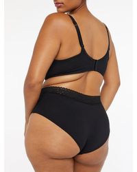 Savage X - Cotton Essentials Lace-trim Shortie Knickers - Lyst