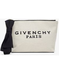 Givenchy - Small Logo Beige Pouch - Lyst