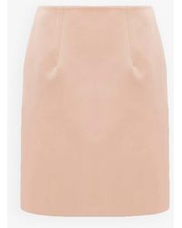 Chloé - Rose Dust Satin Skirt - Lyst