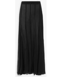 Chloé - Organic Silk Mousseline Maxi Skirt - Lyst