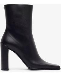 Alaïa - Square 90 Black Ankle Boots - Lyst