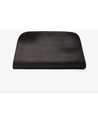 The Row - Peggy Black Leather Clutch - Lyst