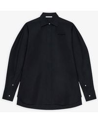 Givenchy - Cocoon Black Shirt With Turned Sleeves - Lyst