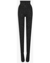 The Row - Mumu Charcoal Melange Cashmere Tights - Lyst