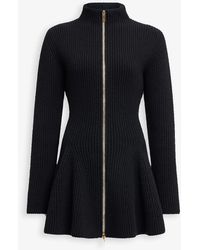 Alaïa Alaïa - Peplum Cardigan in Black | Lyst