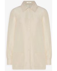 The Row - Lucetta Vanilla Shirt - Lyst