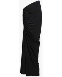 Alaïa - Long Draped Skirt - Lyst