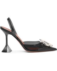 amina muaddi black heels