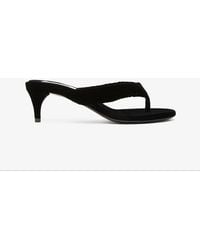 Alaïa - Infradito Velvet Thong Mules - Lyst
