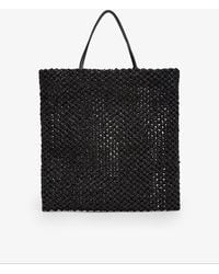 The Row - Barn Mini Raffia Tote Bag - Lyst