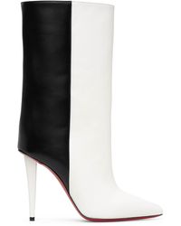 Christian Louboutin - Astrilarge Booty 100 Leather Heeled Boots - Lyst