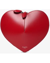 Alaïa - Le Coeur Leather Crossbody Bag - Lyst
