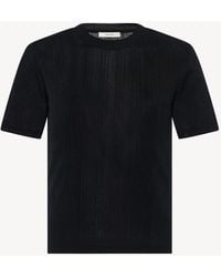 The Row - Etina Black Jersey T-shirt - Lyst