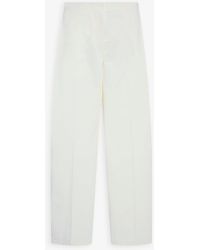 The Row - Galileo White Pants - Lyst