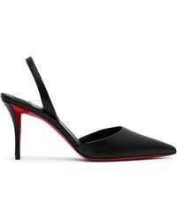 Christian Louboutin - Apostropha Leather Slingback Pumps 80 - Lyst